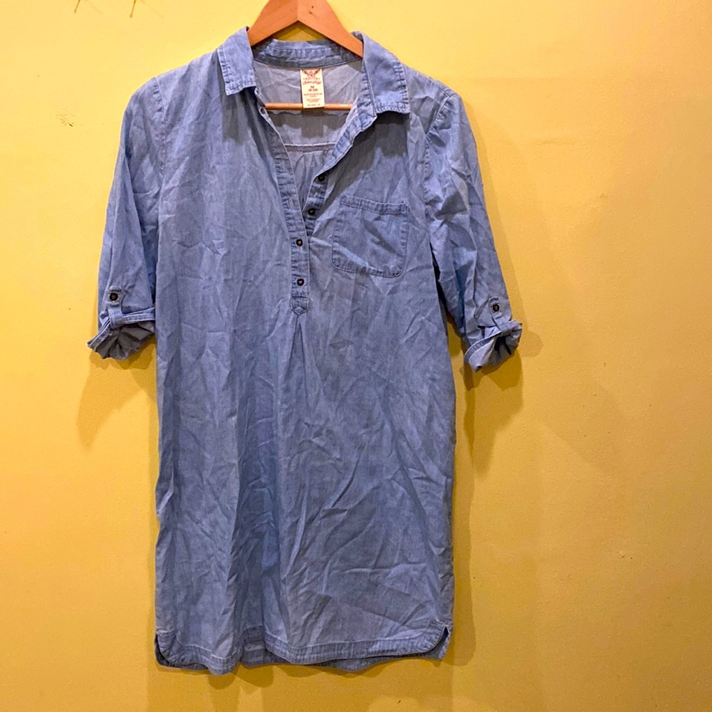 Chambray Shirt Dress